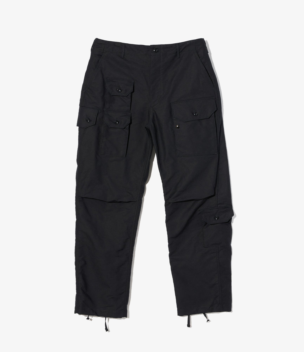 Flight Pant in Black Cotton Double Cloth