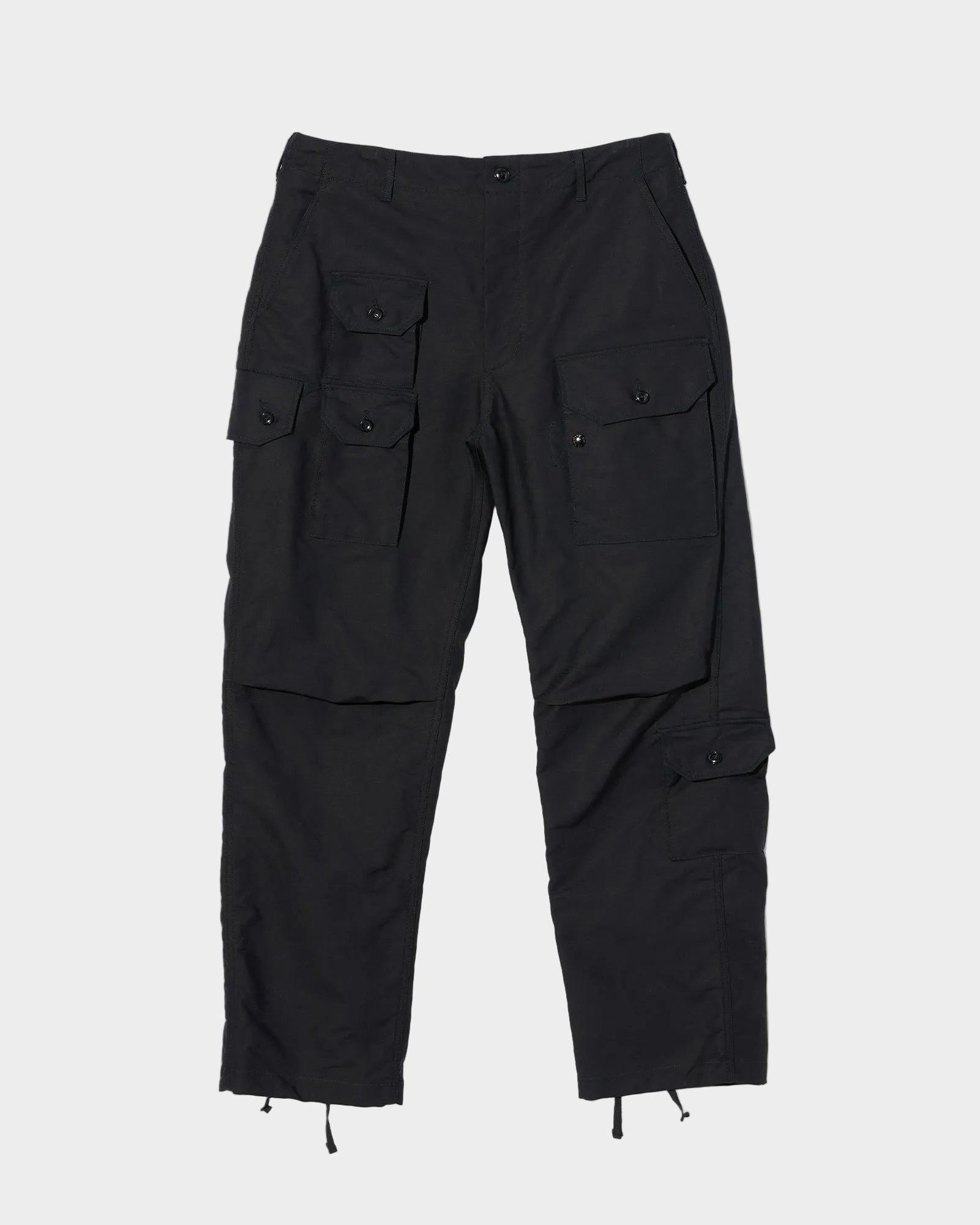 Flight Pant in Black Cotton Double Cloth