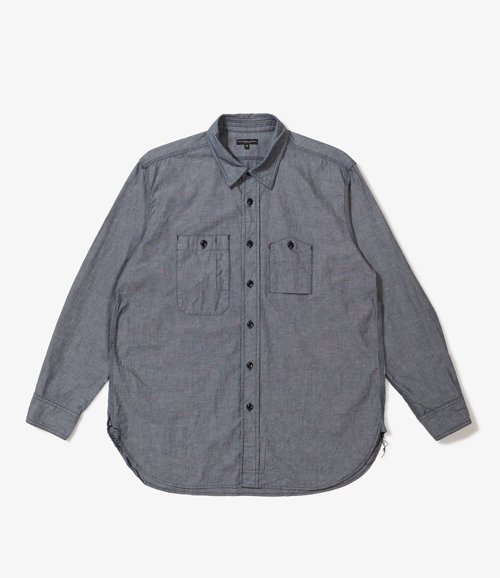 Work Shirt in Indigo Cotton Chambray