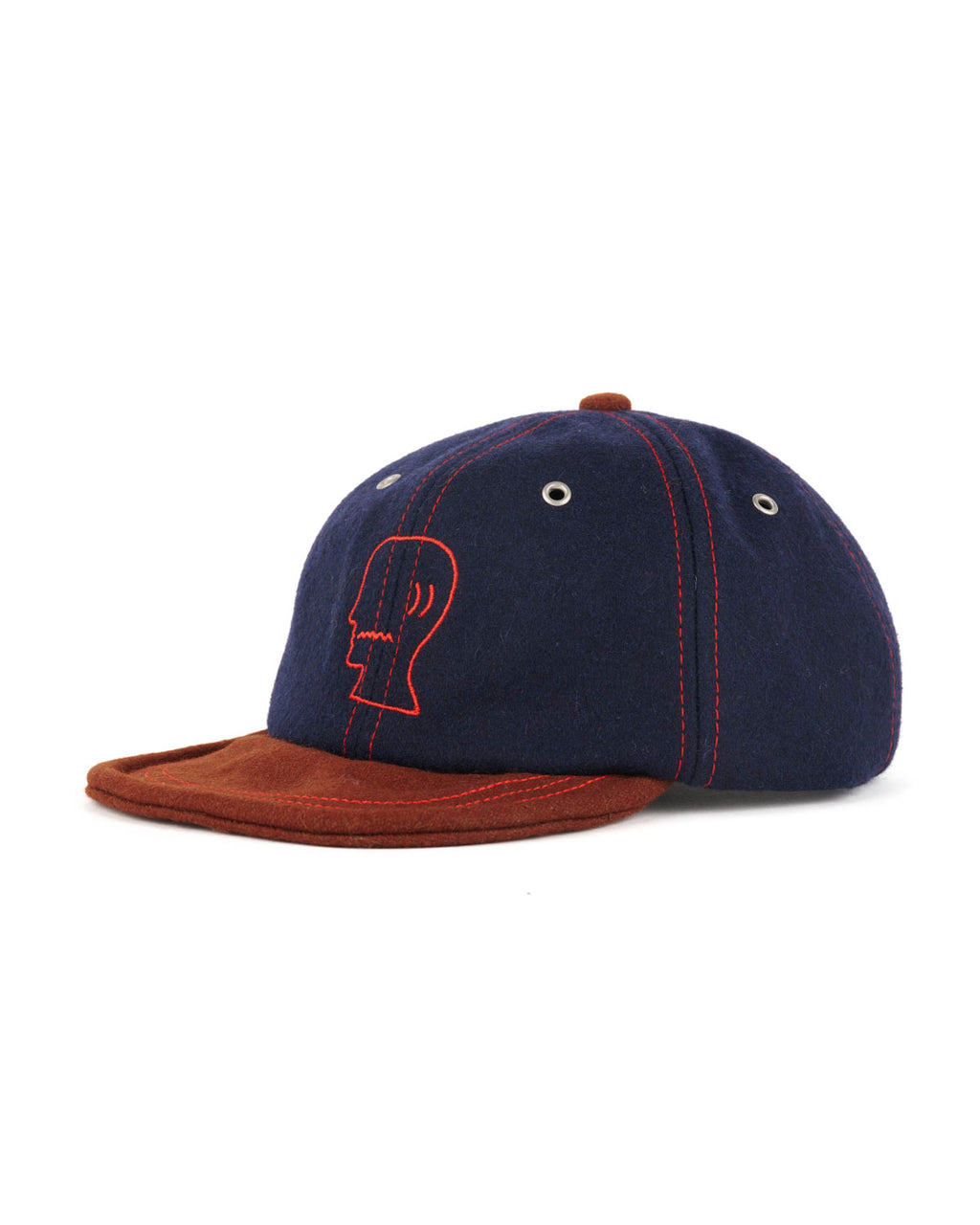 Flannel Wire Brim Hat in Navy