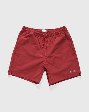 Timothy Seersucker Swim Short in Mineral Red