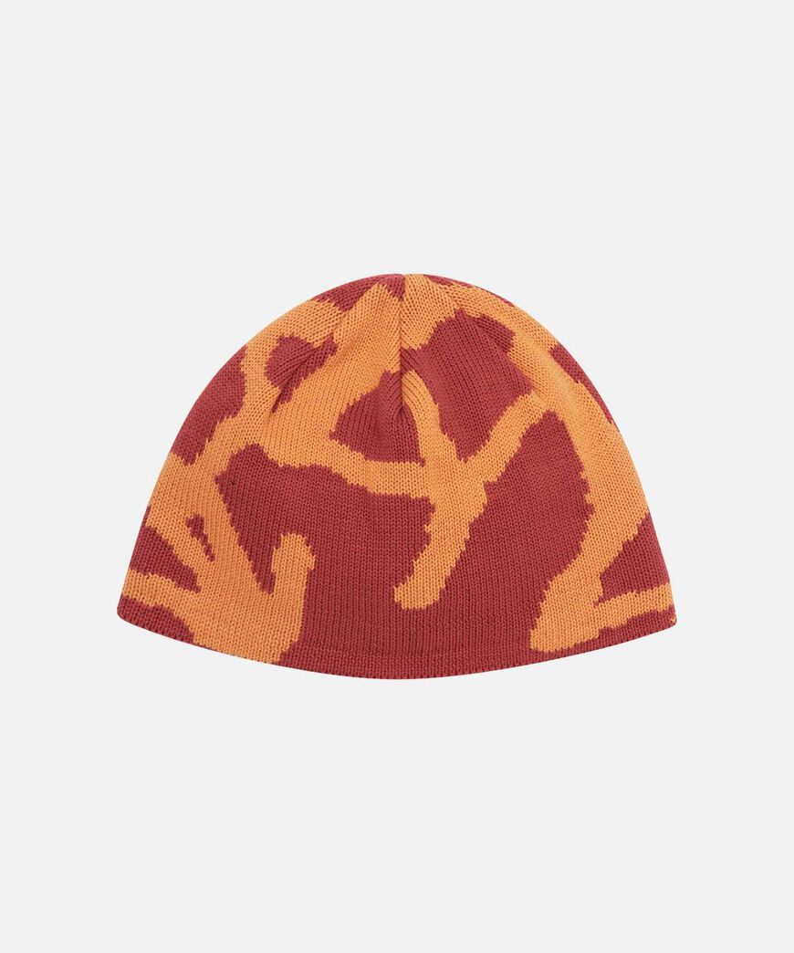 Burly Runningman Beanie in Burnt Orange