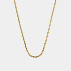 Gold Wheat Chain Necklace