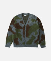 Mohair Cardigan in Jungle Digi Camo