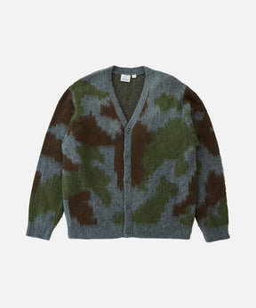 Mohair Cardigan in Jungle Digi Camo