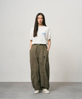 Nylon Loose Ballon Pant in Burnt Olive