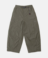 Nylon Loose Ballon Pant in Burnt Olive
