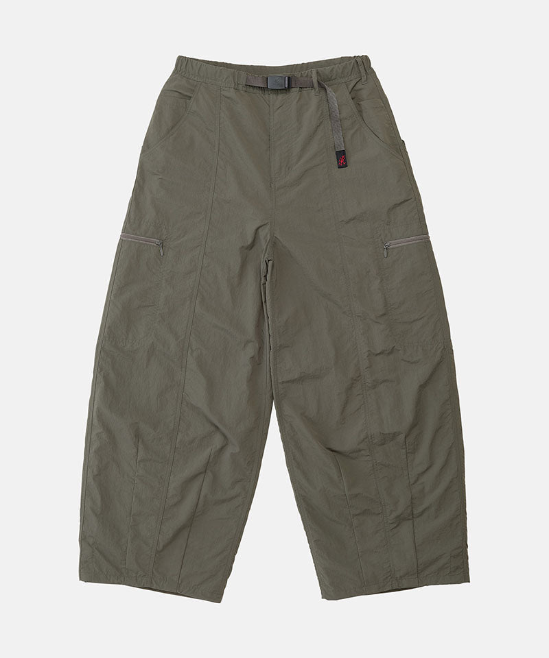 Nylon Loose Ballon Pant in Burnt Olive