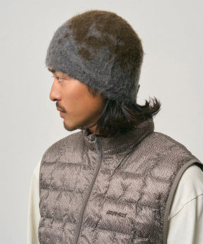Mohair Splatter Beanie in Slate Splatter