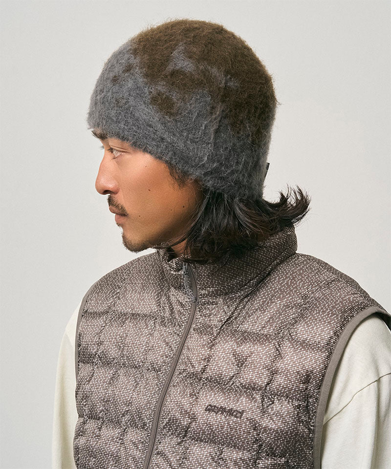 Mohair Splatter Beanie in Slate Splatter
