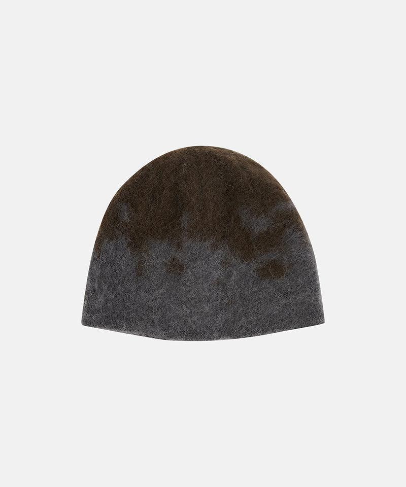 Mohair Splatter Beanie in Slate Splatter