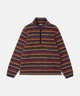Thermal Fleece Pullover in Multi Stripe