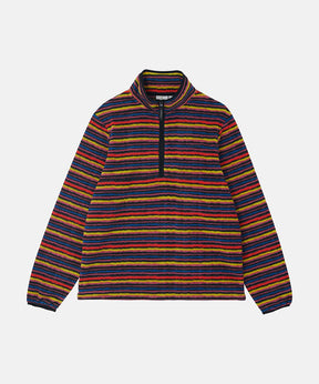 Thermal Fleece Pullover in Multi Stripe