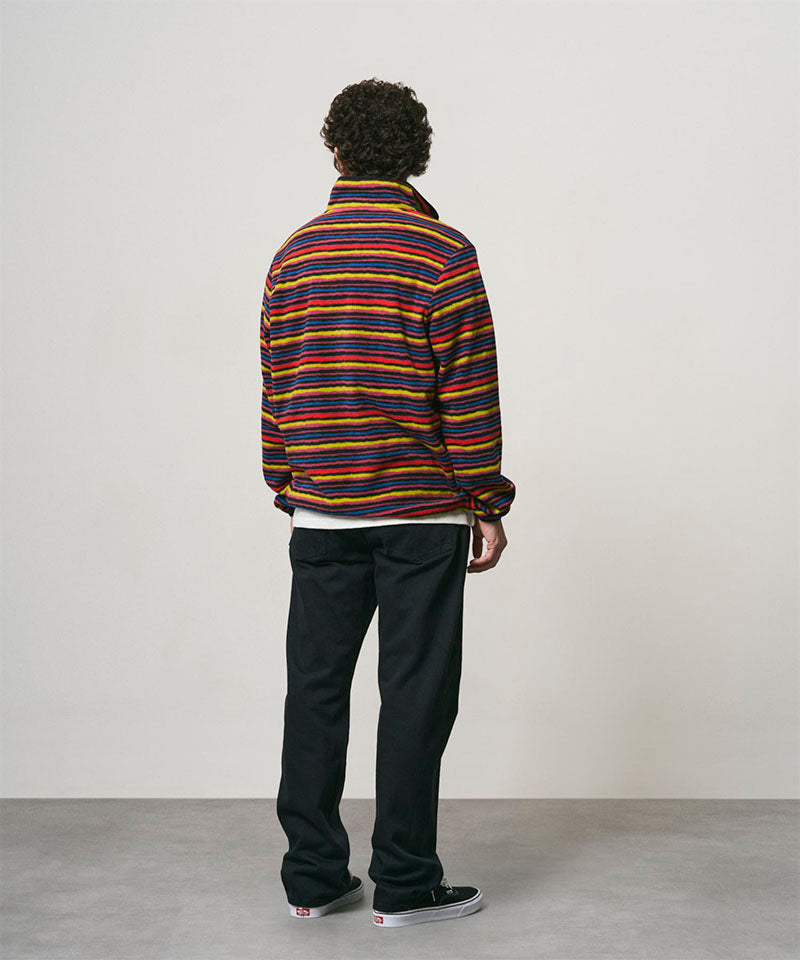 Thermal Fleece Pullover in Multi Stripe