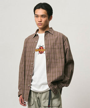 Heavy Weight Checkered Shirt in Violet