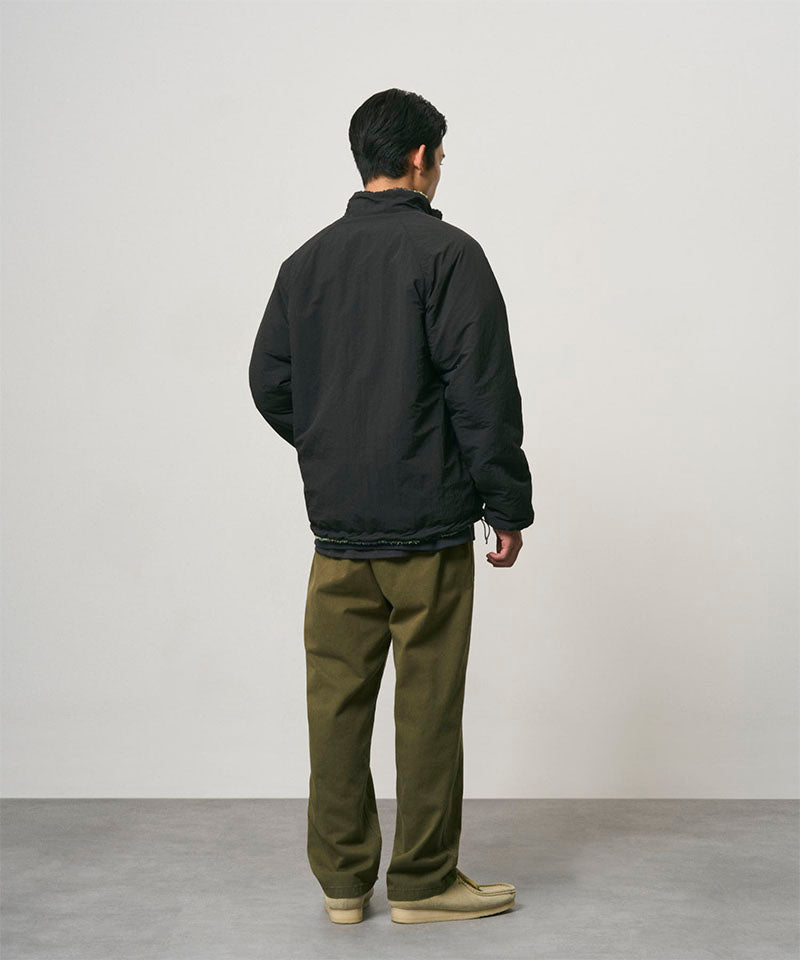Reversible Sherpa Plaid Jacket in Black Plaid