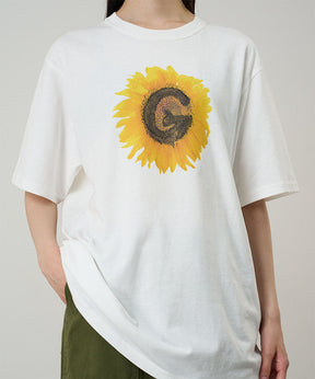 G-Flower Tee in White