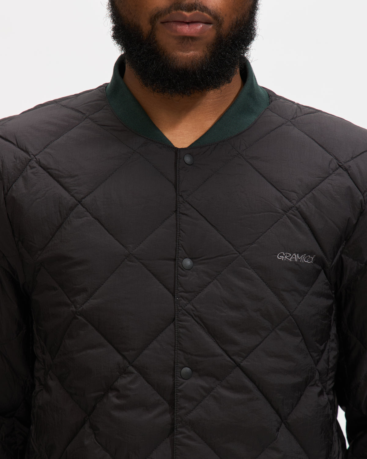 Gramicci Inner Down Jacket in Black Homme Essentials 