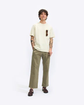 Gramicci One Point Tee in Natural Pigment Dye Homme Essentials 