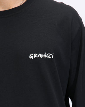 Gramicci Stonehenge L/S Tee in Vintage Black Homme Essentials 