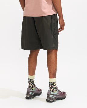 Gramicci x and Wander Brushed Nylon Short in Charcoal Homme Essentials 