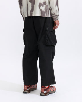 Gramicci x and Wander Military Wide Pant in Black Homme Essentials 