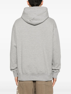 Logo Print Hoodie in Grey