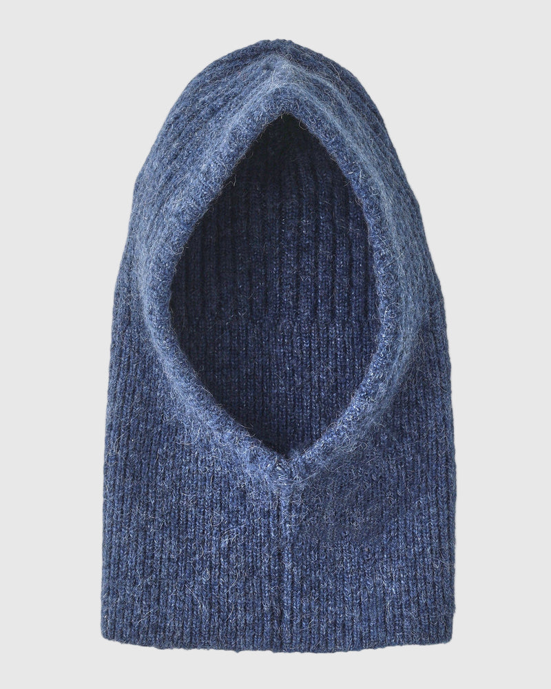 Alpaca Balaclava in Indigo