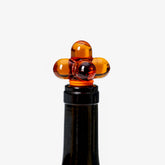 Hobknob Bottle Stopper in Amber
