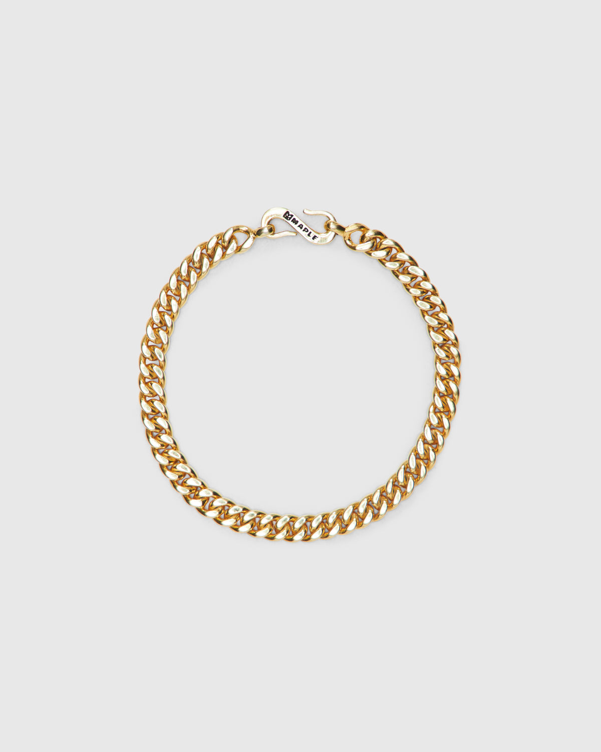 5MM Cuban Link Bracelet in 14K Gold Plated