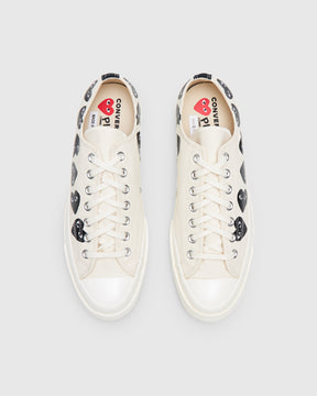 Multi Black Heart Chuck Taylor All Star '70 Low in White