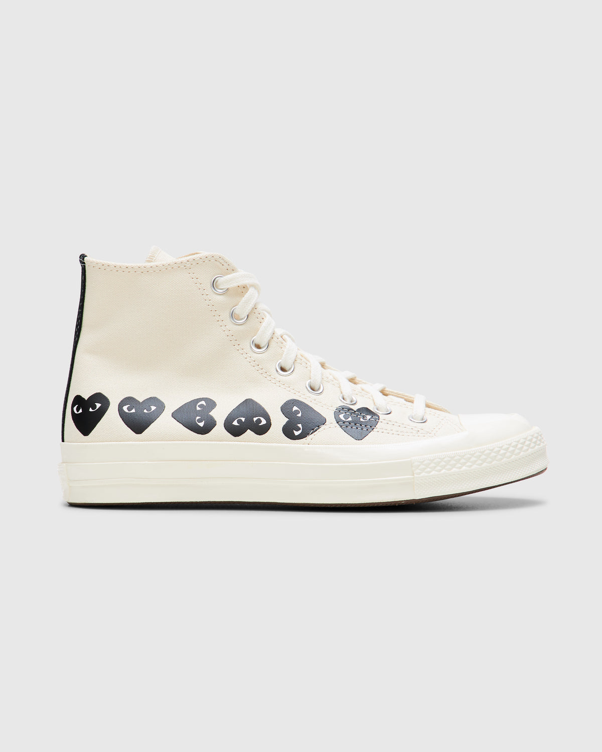 Multi Black Heart Chuck Taylor All Star '70 High in White