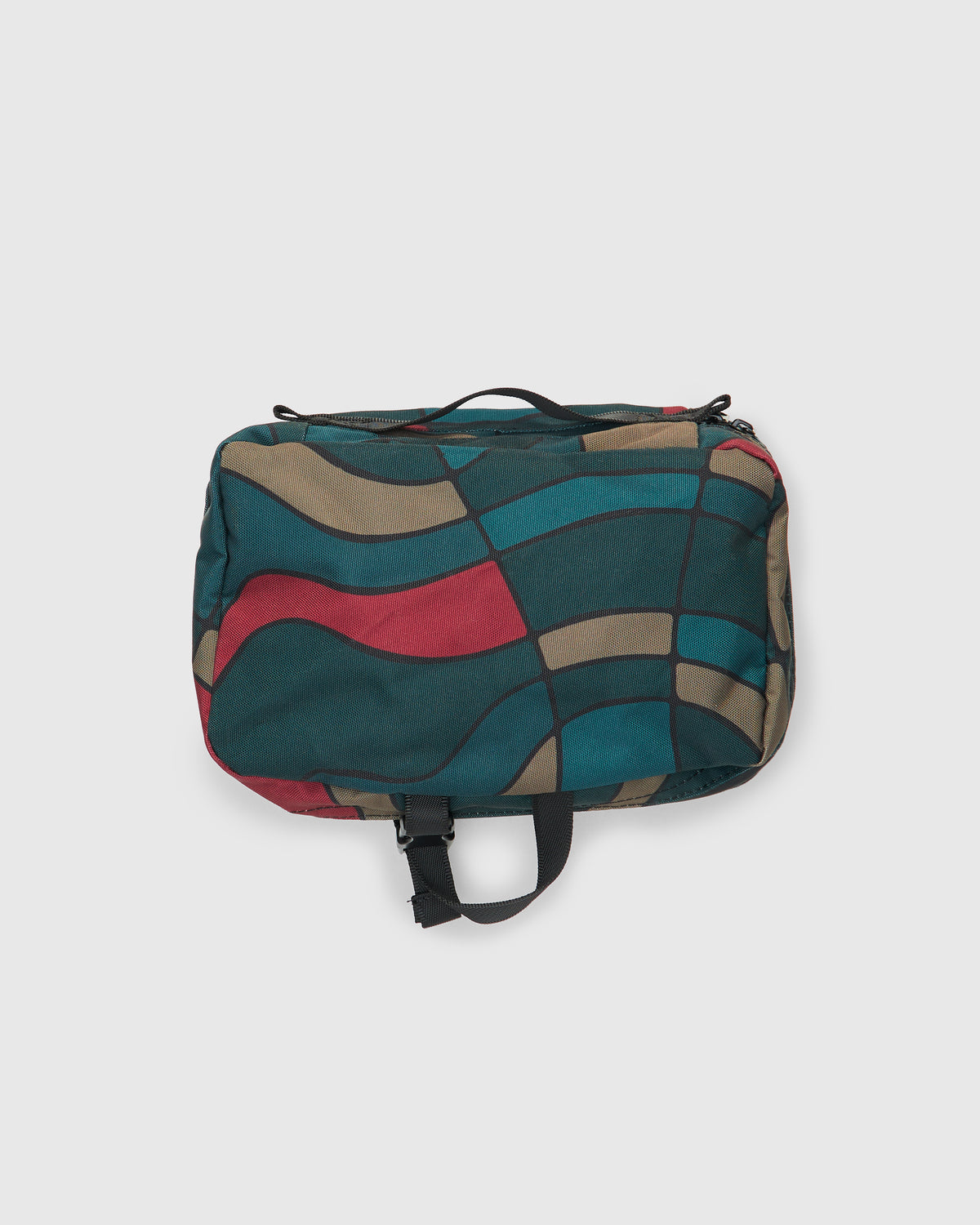 Trees In Wind Toiletry Bag in Camo Green