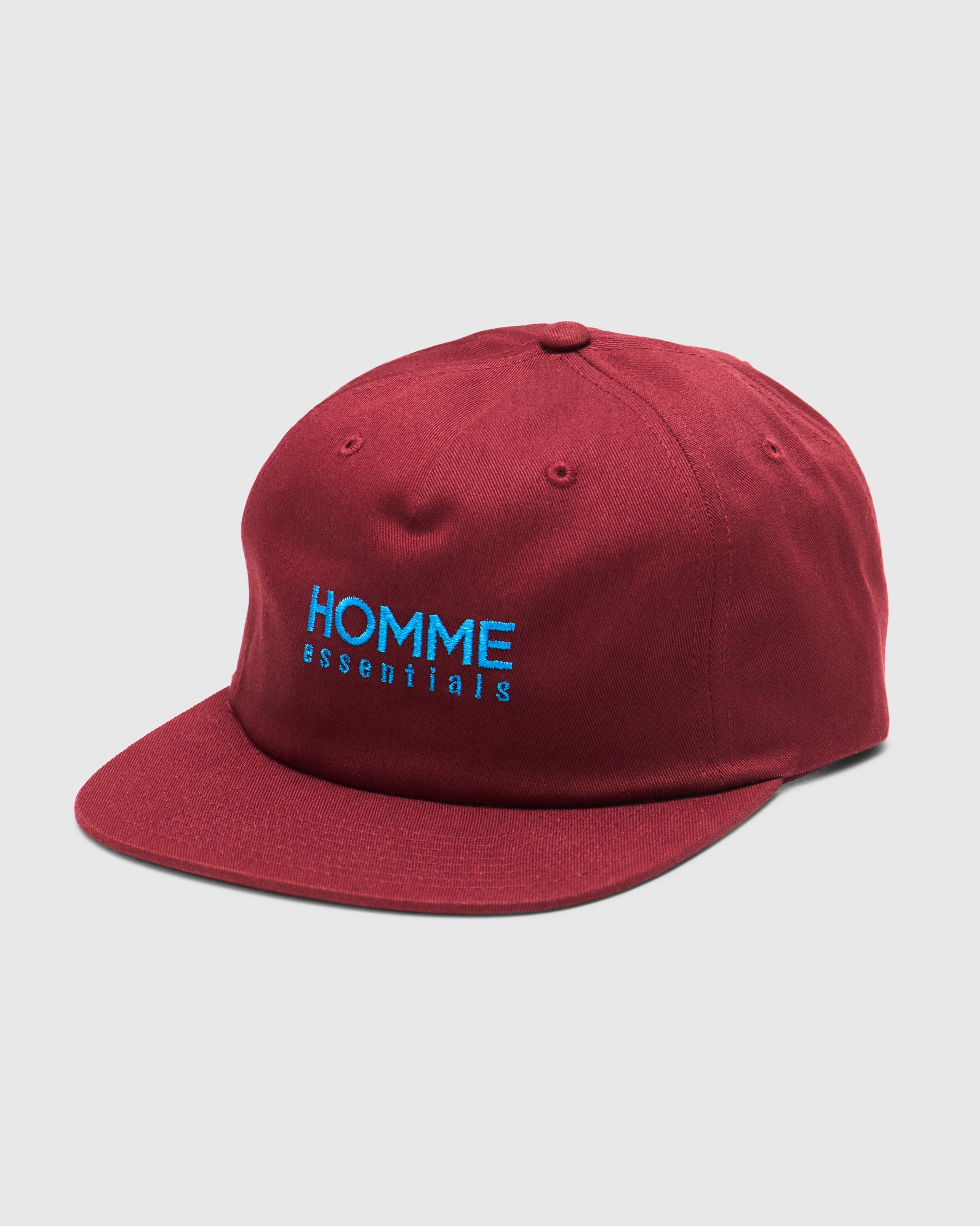 Homme Essentials Homme Shop Hat in Burgundy 