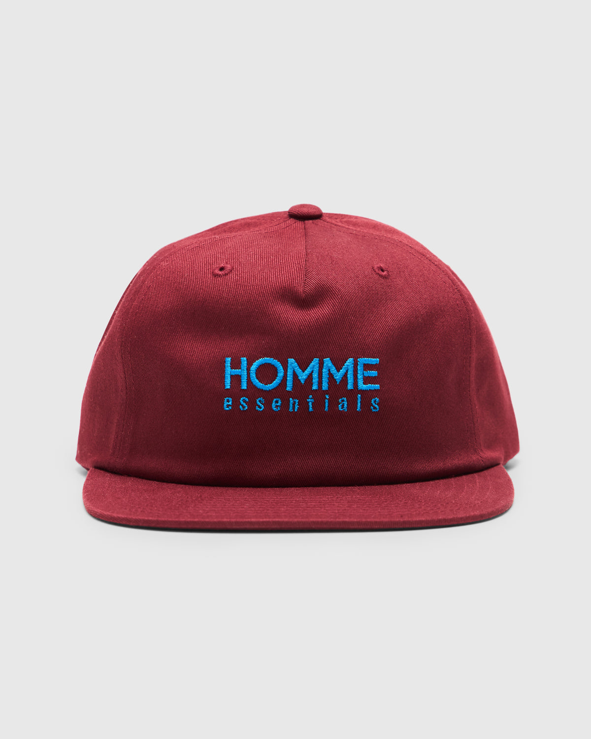 Homme Essentials Homme Shop Hat in Burgundy 