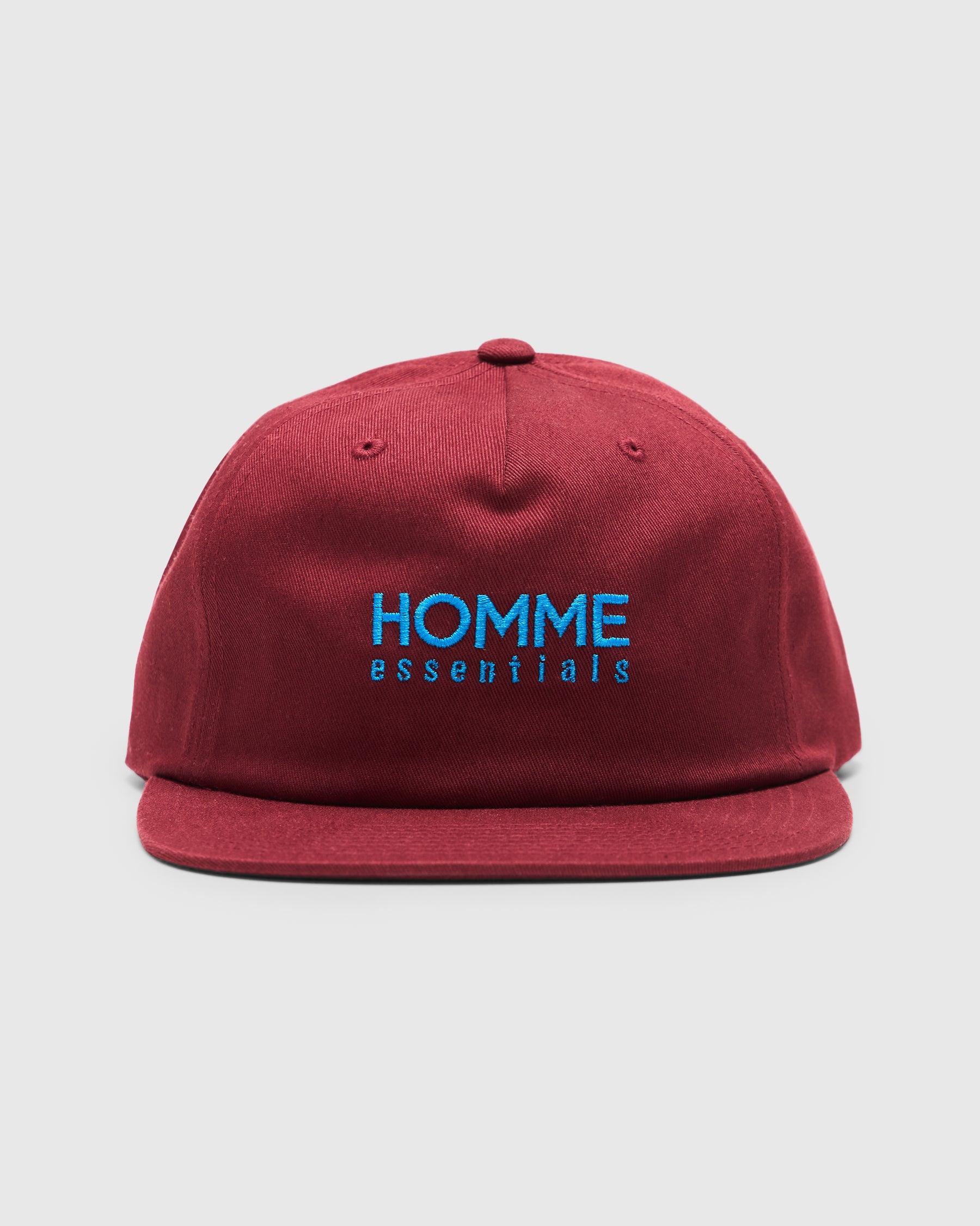 Homme Essentials Homme Shop Hat in Burgundy 