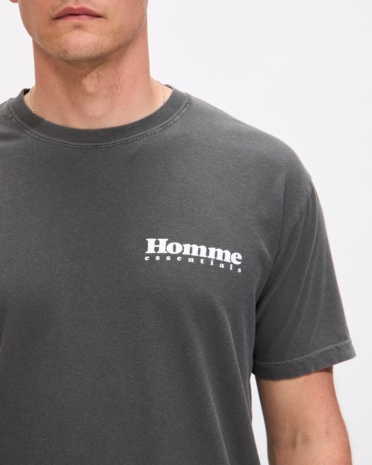 Homme Shop Tee in Pepper Homme Essentials 