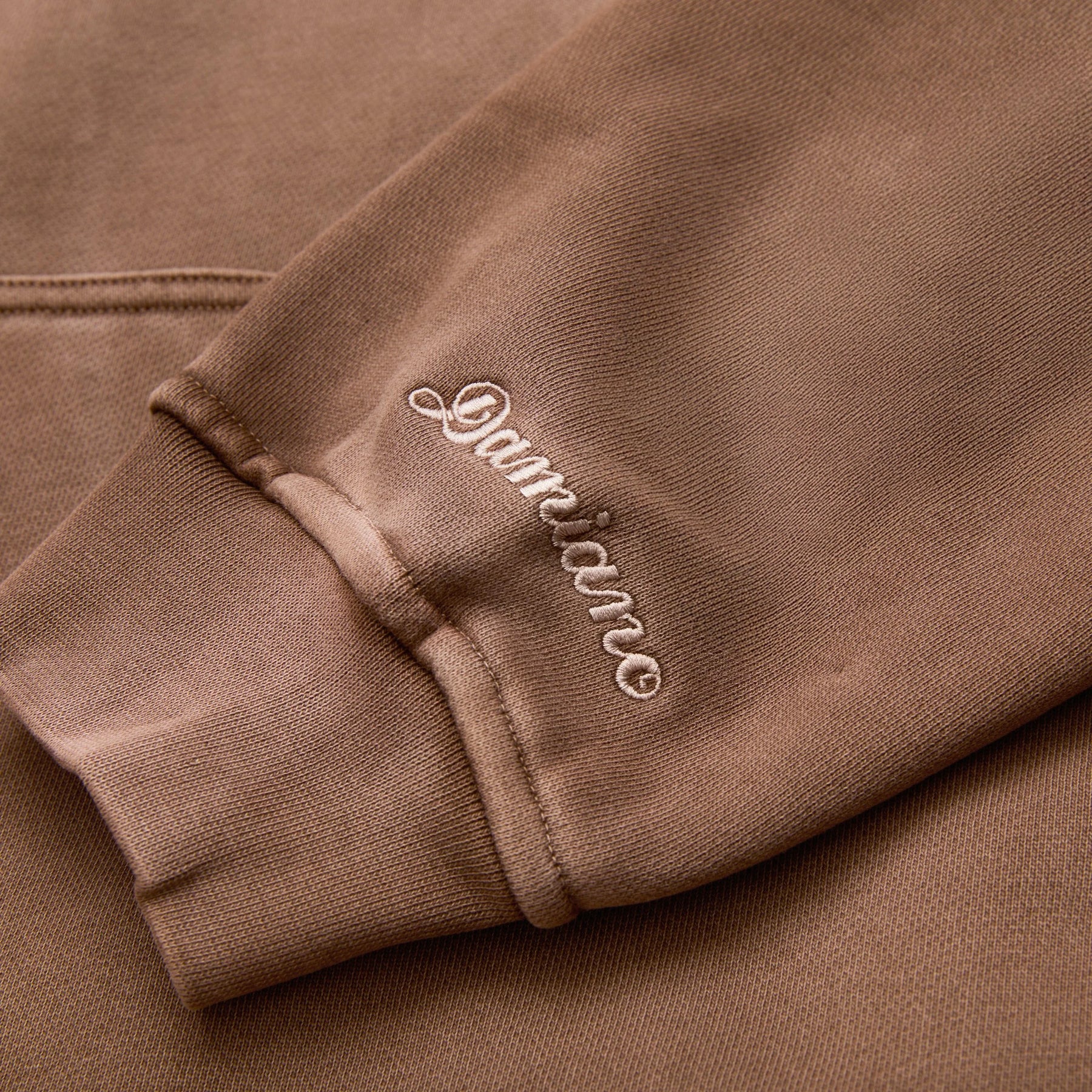 Mineral Wash Hoodie in Mocha