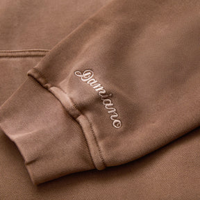 Mineral Wash Hoodie in Mocha