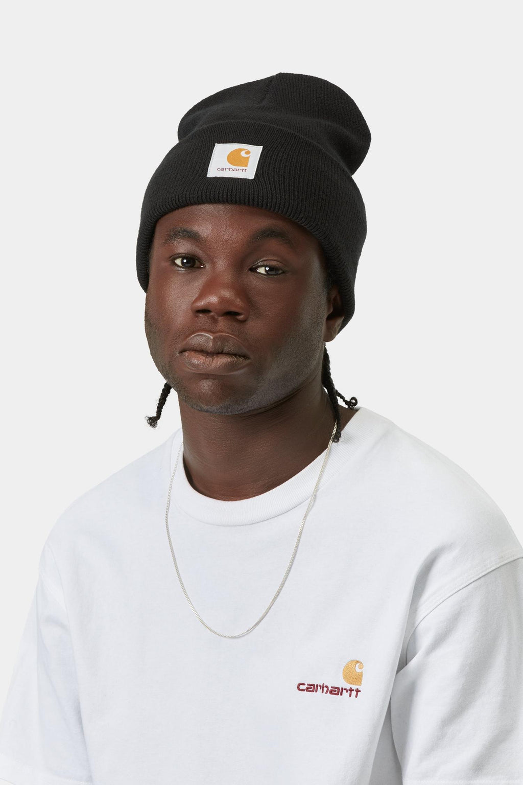Acrylic Watch Hat in Black