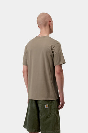 S/S Pocket Tee in Iron