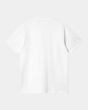S/S Pocket Heart T-Shirt in White