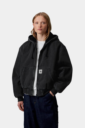 W's OG Active Jacket In Black Stone Washed