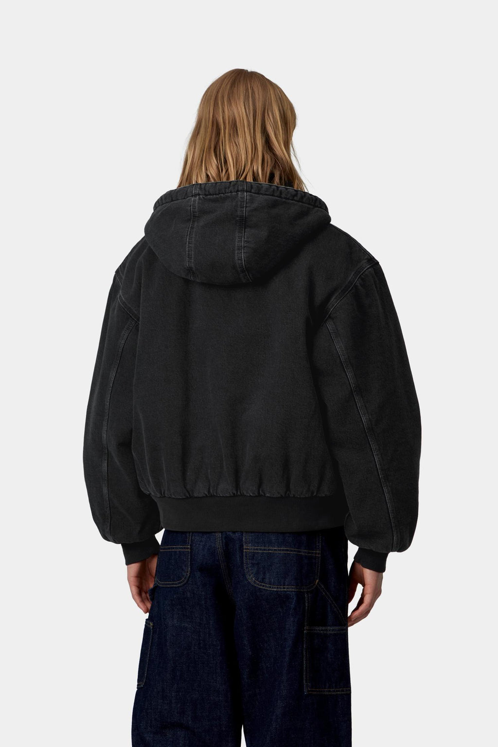 W's OG Active Jacket In Black Stone Washed