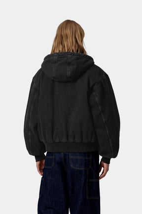W's OG Active Jacket In Black Stone Washed