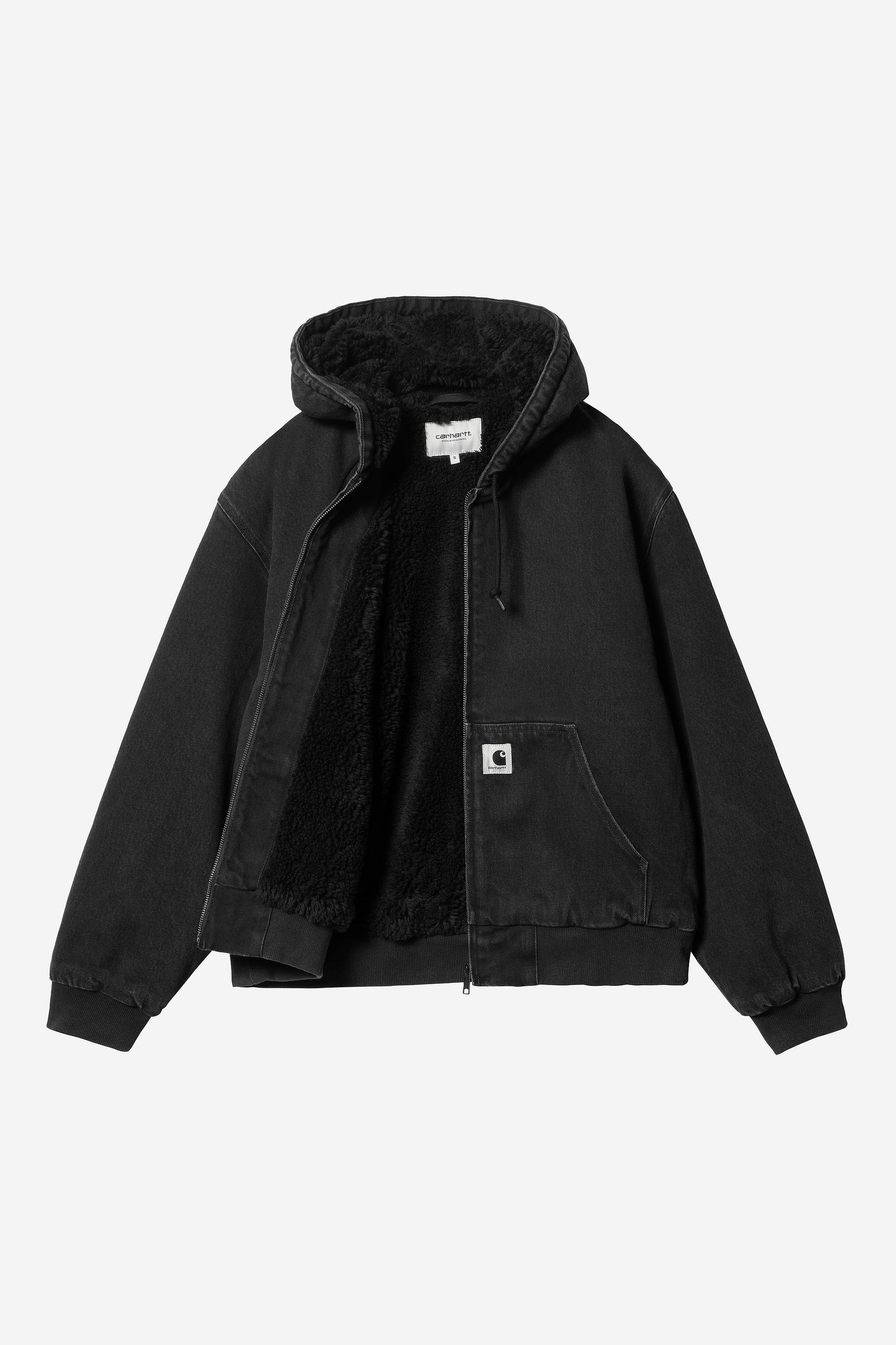 W's OG Active Jacket In Black Stone Washed