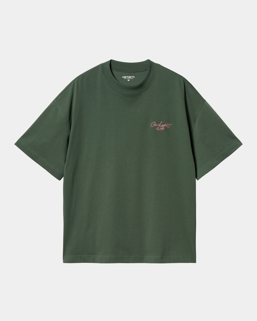 Signature Script T-Shirt in Sycamore Tree/Dusty Rose