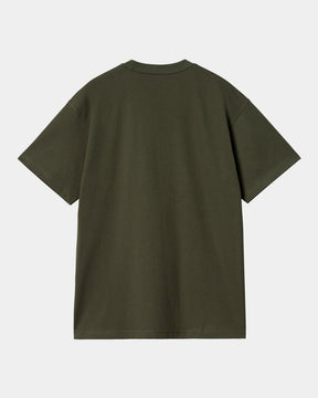 Basics T-Shirt in Office Green/Winter Spice