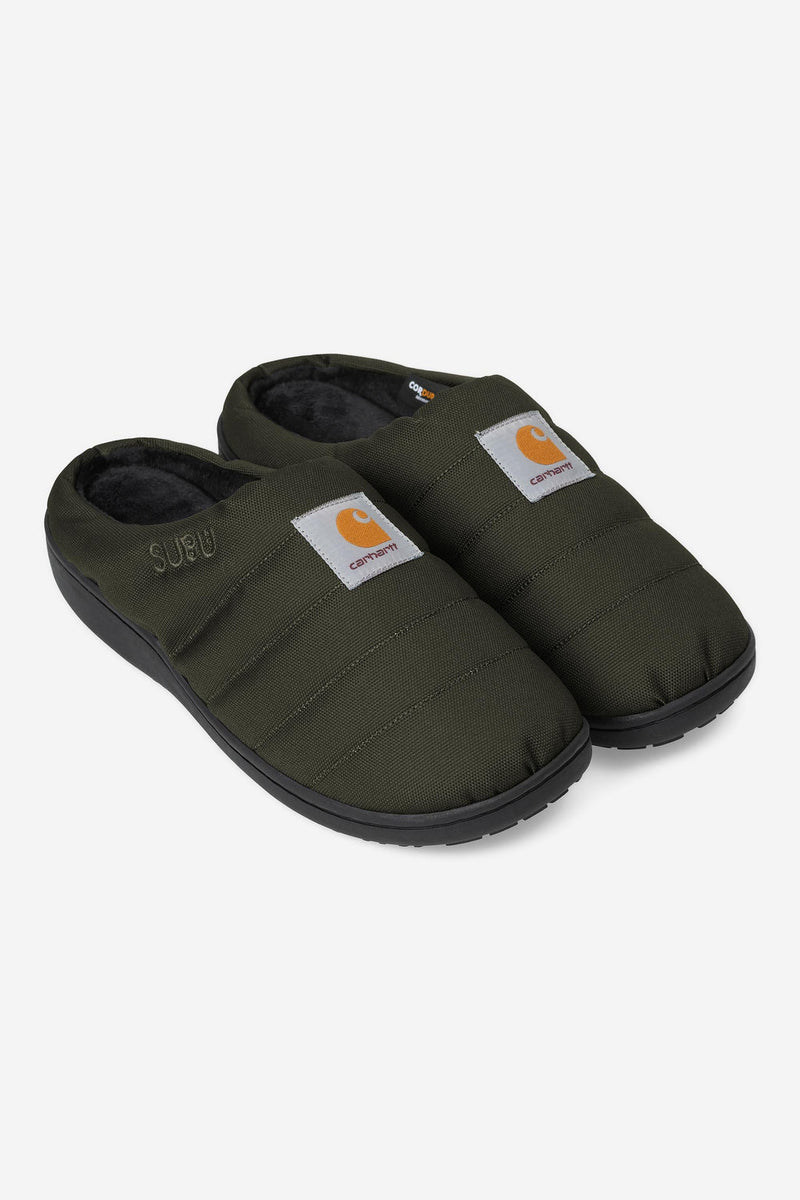 Subu x Carhartt WIP Cordura® Slippers in Olive : Homme Essentials