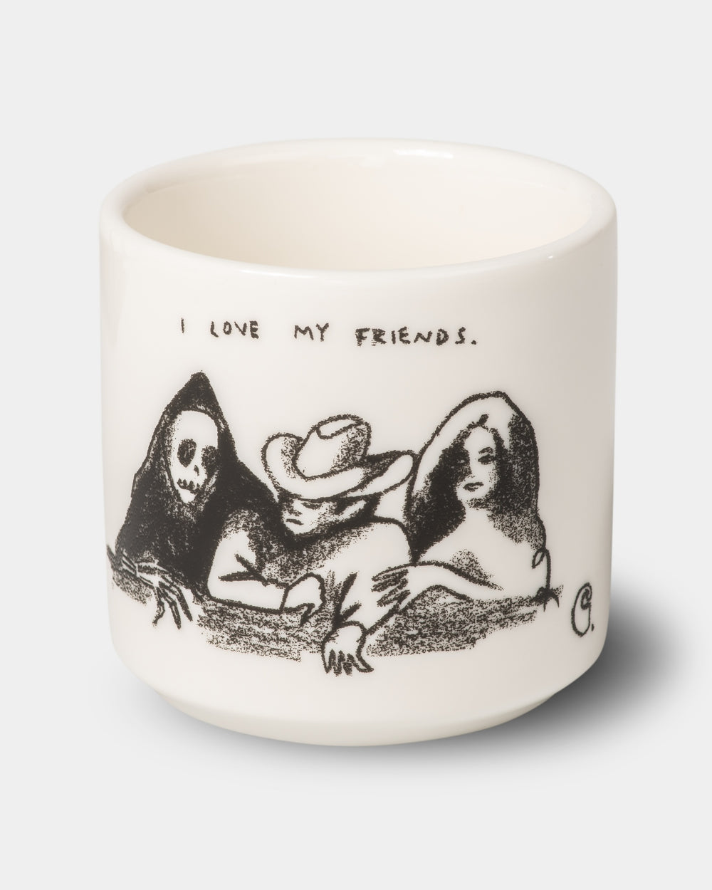 Pepe Friends Mug in White/Black